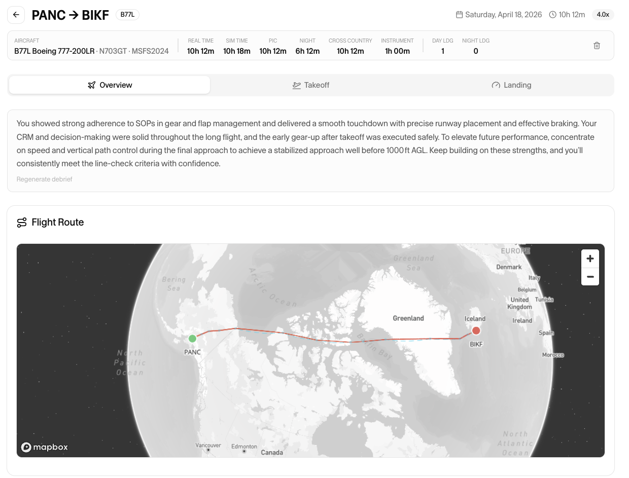 Folio flight analysis